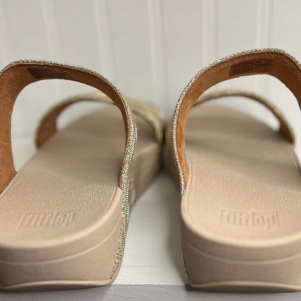 FitFlop Women's Lulu Glitz Slide Sandals Size 11 - Picture 5 of 8